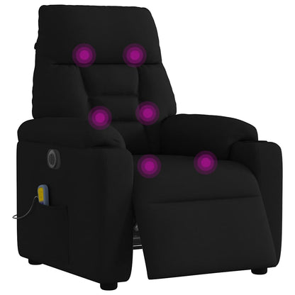 Massagestol Stof Sort