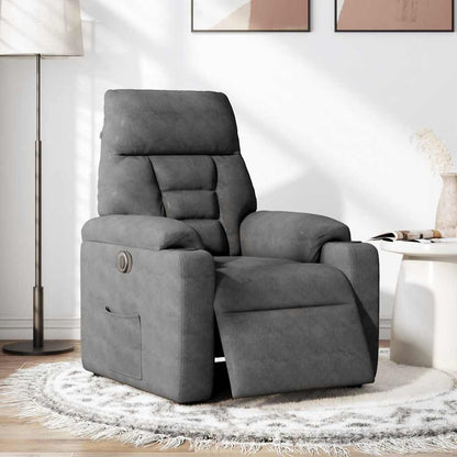 Massagestol Mikrofiberstof Mørkegrå