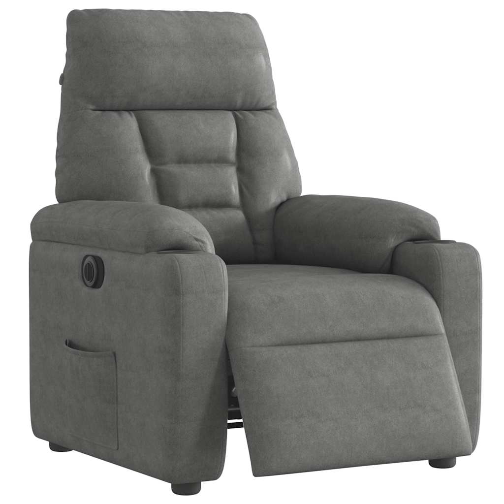 Massagestol Mikrofiberstof Mørkegrå