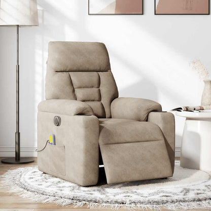 Massagestol Mikrofiberstof Gråbrun