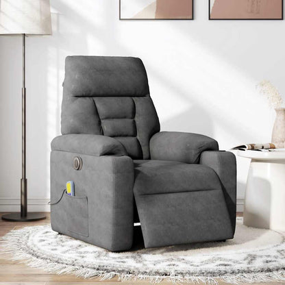 Massagestol Mikrofiberstof Mørkegrå