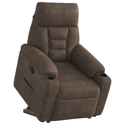 Løftestol Mikrofiberstof Brun