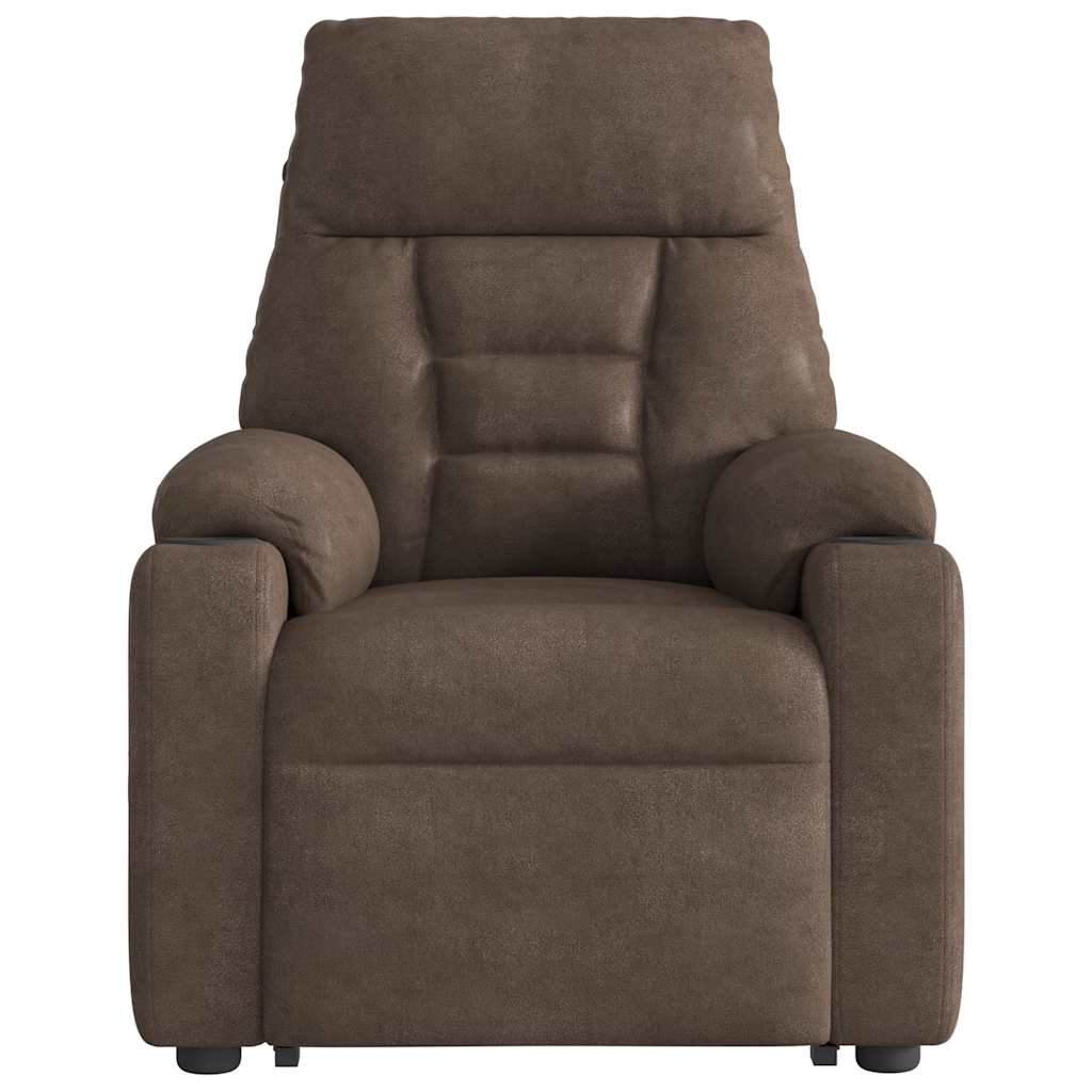 Løftestol Mikrofiberstof Brun