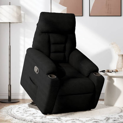 Løftestol Mikrofiberstof Sort