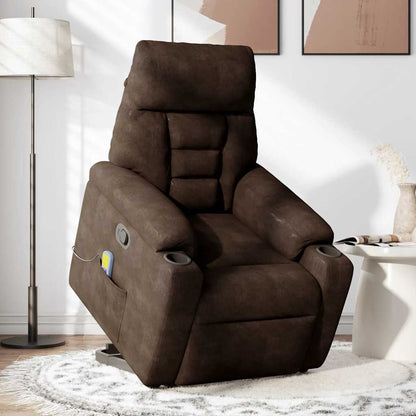Løftestol Mikrofiberstof Brun