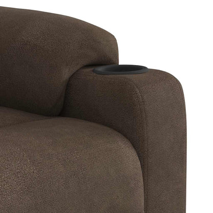 Løftestol Mikrofiberstof Brun