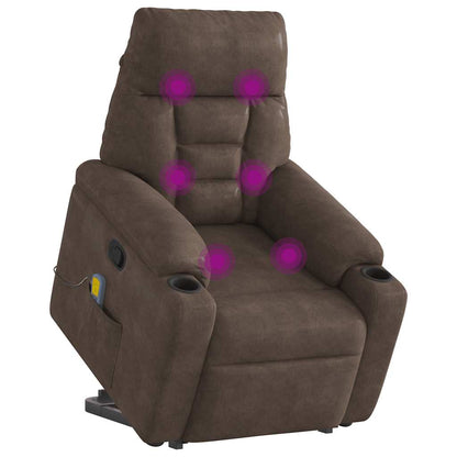 Løftestol Mikrofiberstof Brun