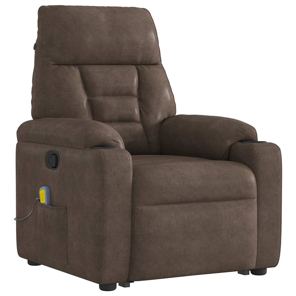 Løftestol Mikrofiberstof Brun
