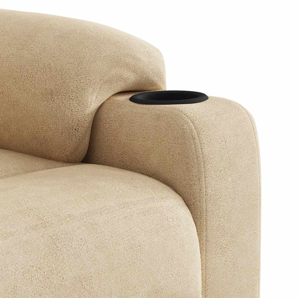 Løftestol Mikrofiberstof Farvet Creme