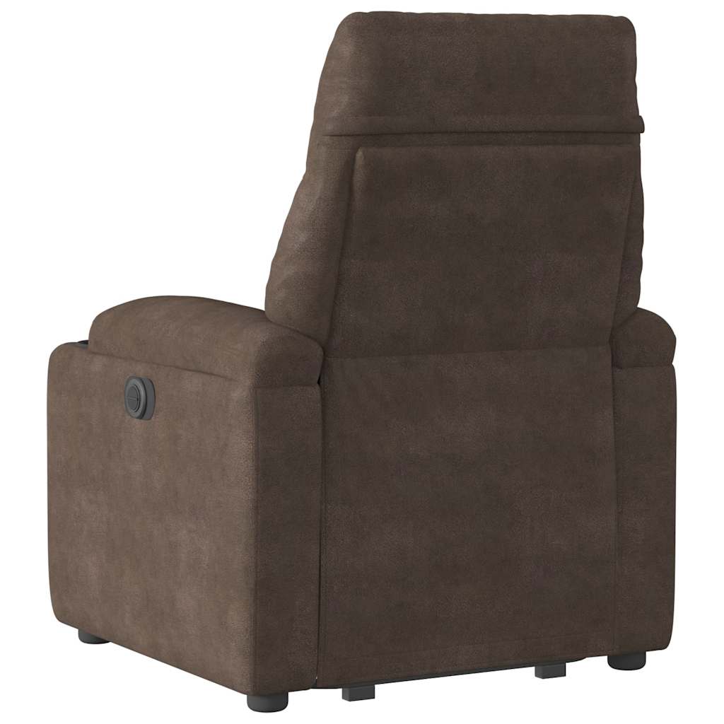 Løftestol Mikrofiberstof Brun