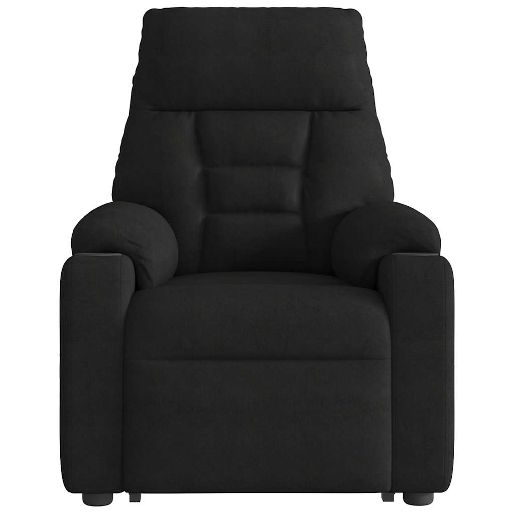 Løftestol Mikrofiberstof Sort