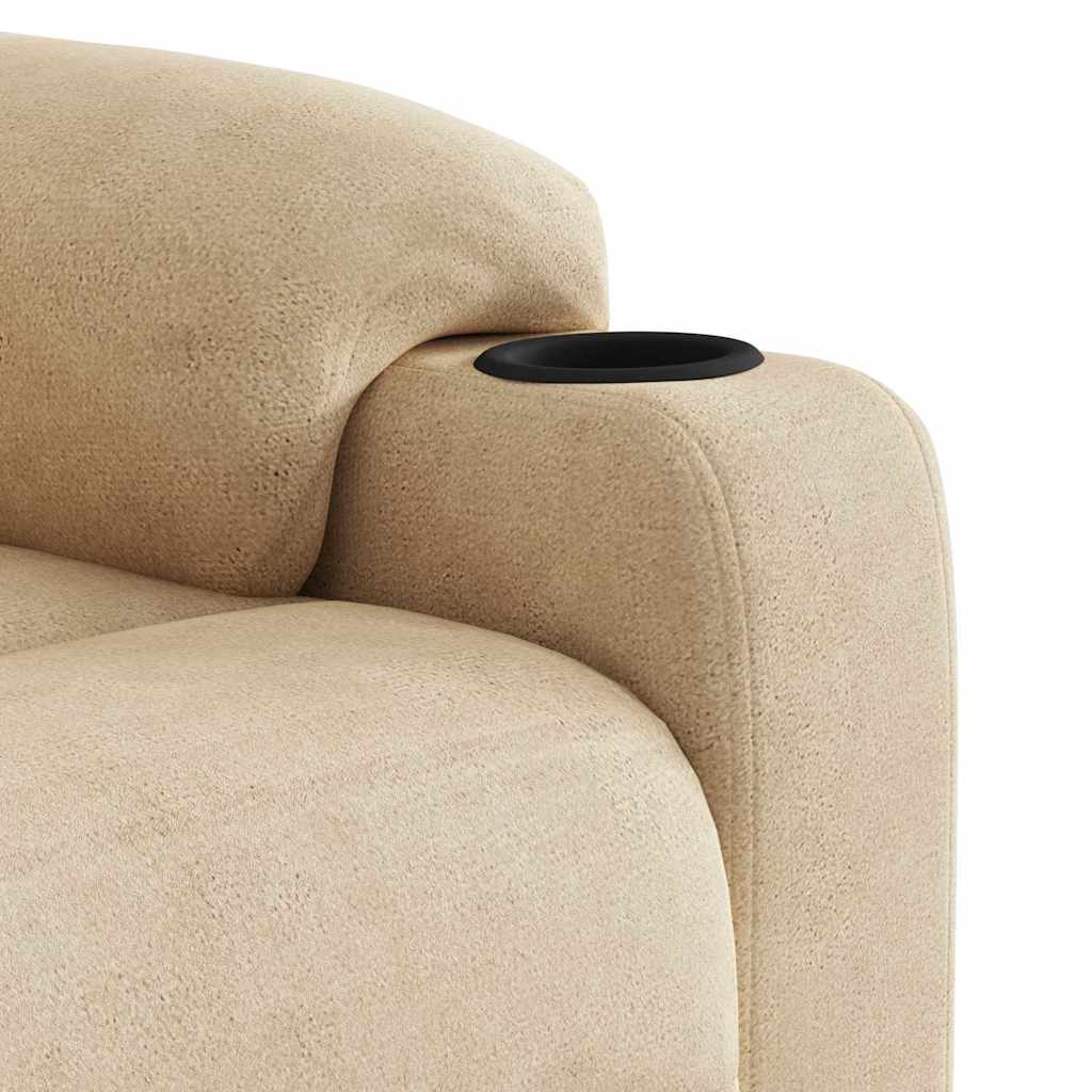 Løftestol Mikrofiberstof Farvet Creme