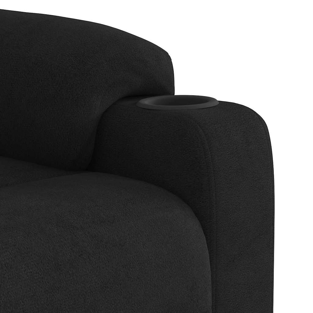 Løftestol Mikrofiberstof Sort