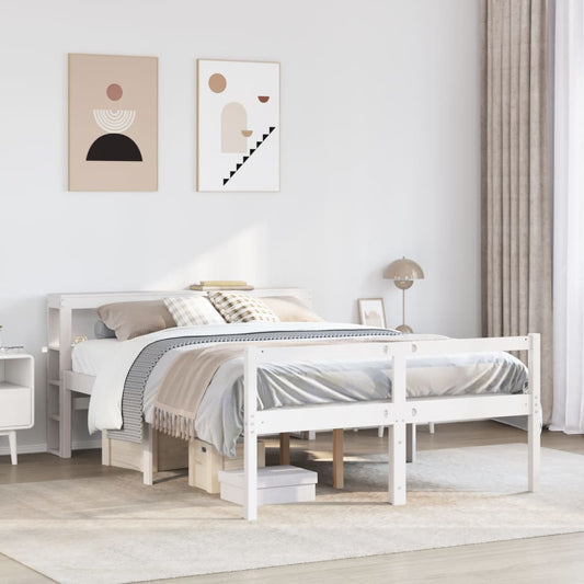 Seniorseng Med Sengegavl Massivt Fyrretræ