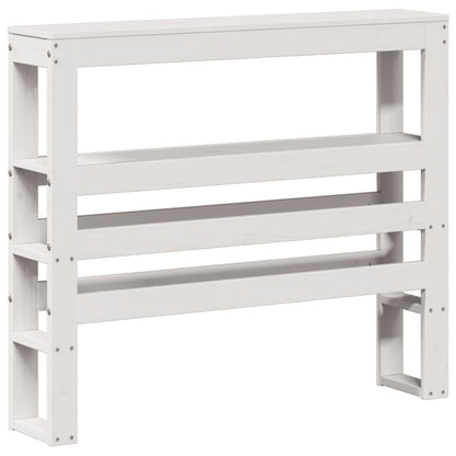 Sengeramme Med Hovedgærde Uden Madras Hvid 90x200 Cm - Billede 6