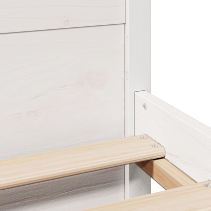 Sengeramme Med Hovedgærde Uden Madras Hvid 180x200 Cm - Billede 10