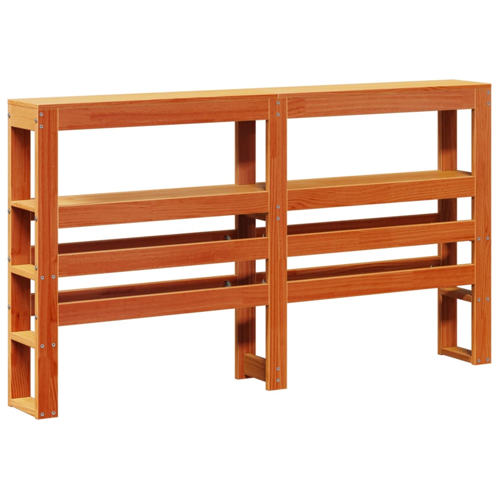 Sengeramme Med Sengegavl 120x190 Cm Massivt Fyrretræ Gyldenbrun - Billede 6