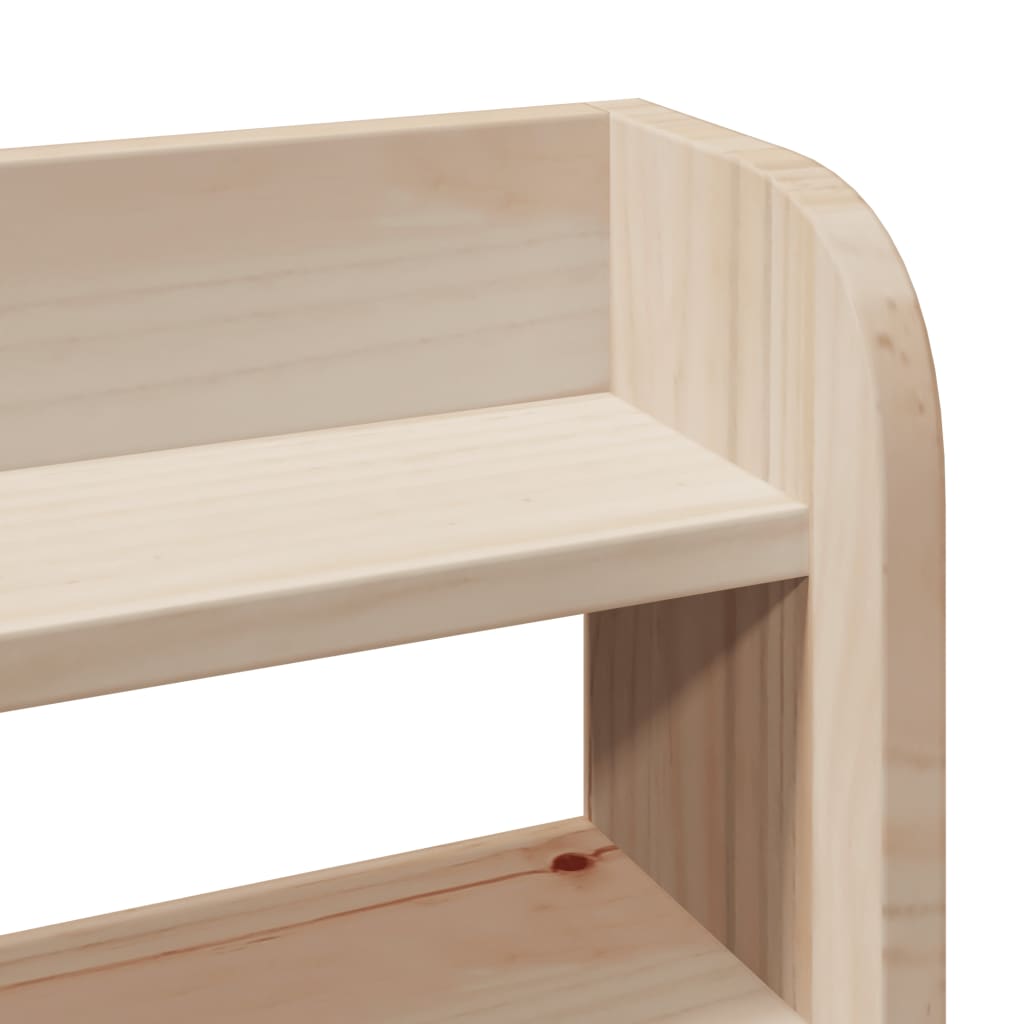 Sengeramme Med Sengegavl 75x190 Cm Massivt Fyrretræ - Billede 9