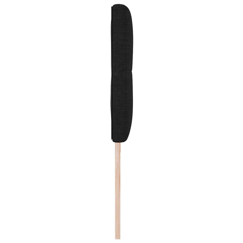 Led Sengegavl Med Led -strimmellys Sort 200 Cm Stof - Billede 7