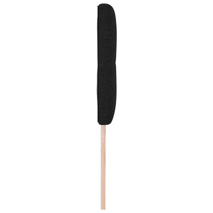 Led Sengegavl Med Led -strimmellys Sort 200 Cm Stof - Billede 7