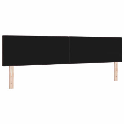 Led Sengegavl Med Led -strimmellys Mørkebrun 200 Cm Stof - Billede 8