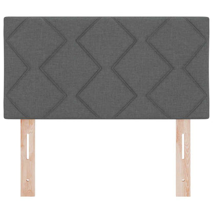 Hovedgærde Med Led -strimmellys Med Hovedgærde Grå 80 Cm Stof - Billede 6