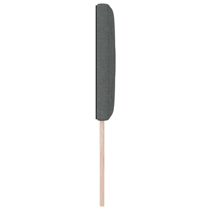 Hovedgærde Med Led -strimmellys Med Hovedgærde Grå 80 Cm Stof - Billede 7