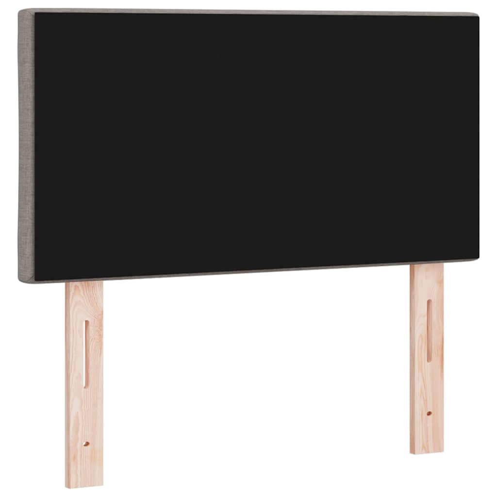 Hovedgærde Med Led -strimmellys Indstillelig Gråbrun 80 Cm Stof - Billede 8