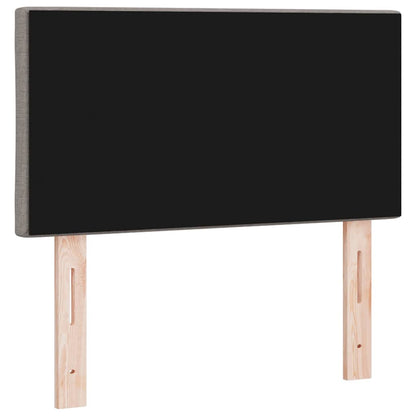 Hovedgærde Med Led -strimmellys Indstillelig Gråbrun 80 Cm Stof - Billede 8