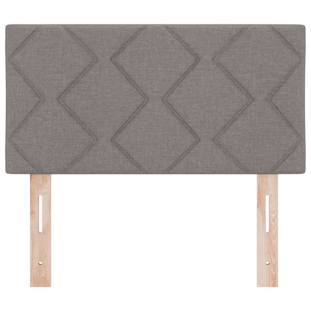 Hovedgærde Med Led -strimmellys Indstillelig Gråbrun 80 Cm Stof - Billede 6