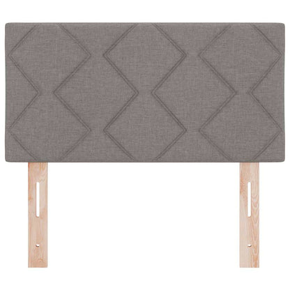 Hovedgærde Med Led -strimmellys Indstillelig Gråbrun 80 Cm Stof - Billede 6
