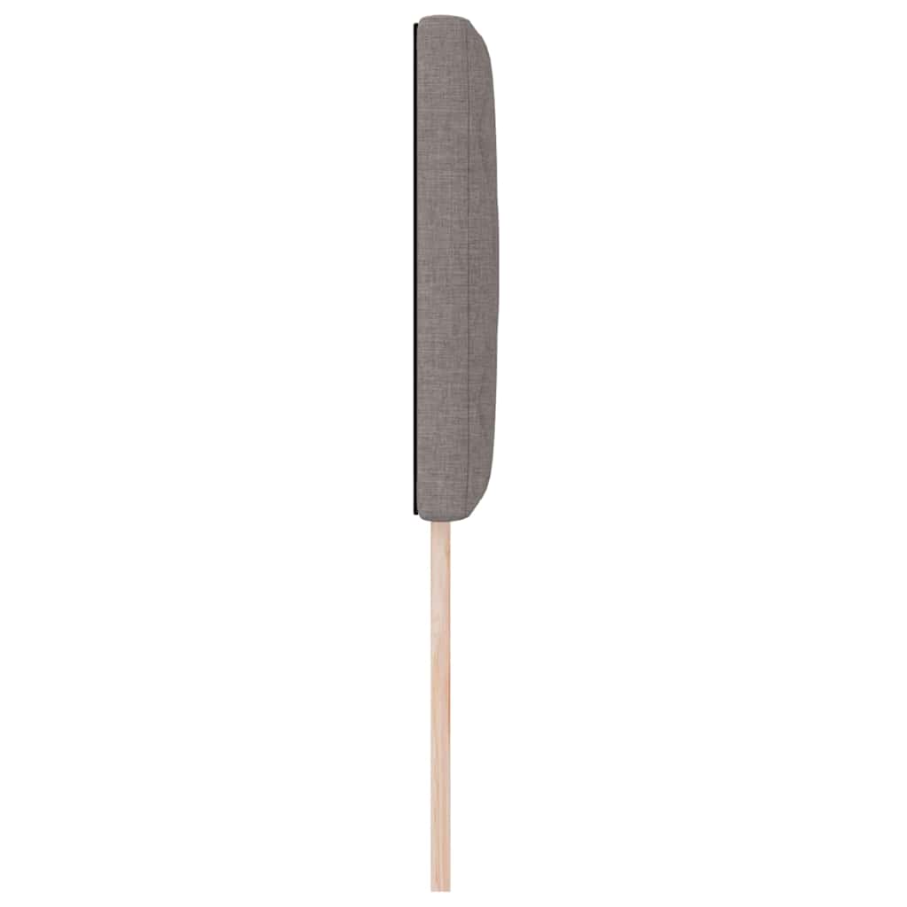 Hovedgærde Med Led -strimmellys Indstillelig Gråbrun 80 Cm Stof - Billede 7