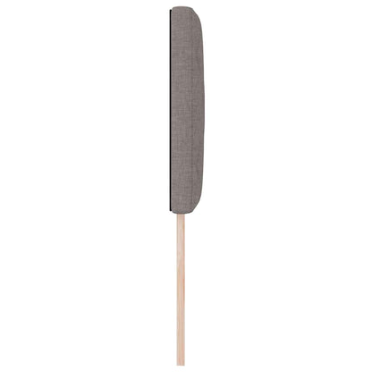 Hovedgærde Med Led -strimmellys Indstillelig Gråbrun 80 Cm Stof - Billede 7