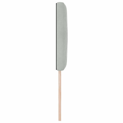 Led-sengegavl Med Led -strimmellys Lysegrå 80 Cm Fløjl - Billede 7