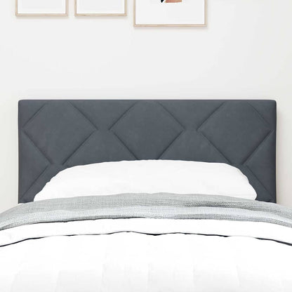 Led-sengegavl Med Led -strimmellys Mørkegrå 80 Cm Fløjl - Billede 4