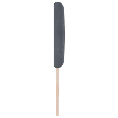 Led-sengegavl Med Led -strimmellys Mørkegrå 80 Cm Fløjl - Billede 7