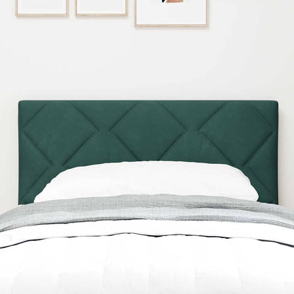 Led-sengegavl Med Led -strimmellys Mørkegrøn 80 Cm Fløjl - Billede 4