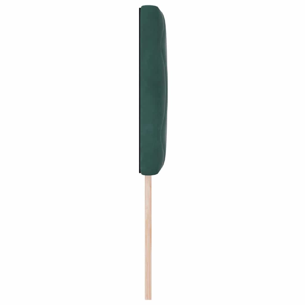 Led-sengegavl Med Led -strimmellys Mørkegrøn 80 Cm Fløjl - Billede 7