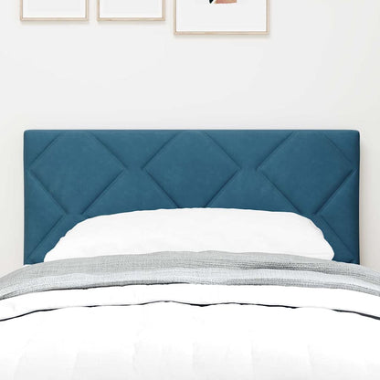 Led-sengegavl Med Led -strimmellys Mørkeblå 80 Cm Fløjl - Billede 4