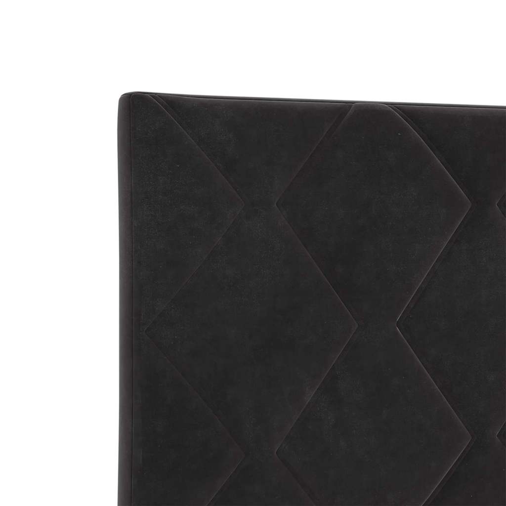 Led-sengegavl Med Led -strimmellys Geometric Sort 90 Cm Fløjl - Billede 8