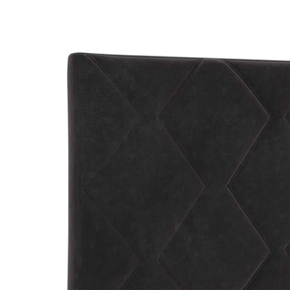 Led-sengegavl Med Led -strimmellys Geometric Sort 90 Cm Fløjl - Billede 8