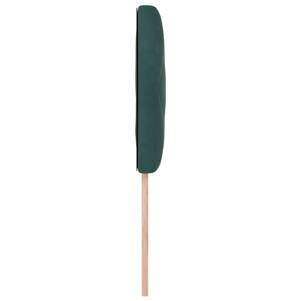 Led-sengegavl Med Led -strimmellys Mørkegrøn 90 Cm Fløjl - Billede 7