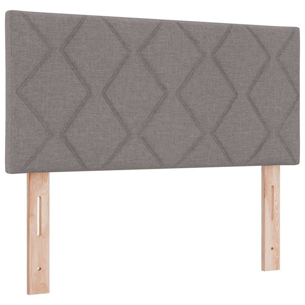 Hovedgærde Med Led -strimmellys Gråbrun 100 Cm Stof - Billede 2