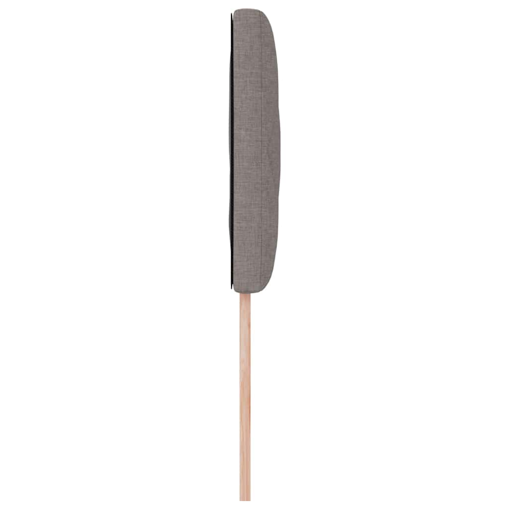 Hovedgærde Med Led -strimmellys Gråbrun 100 Cm Stof - Billede 6