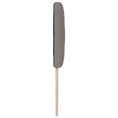 Hovedgærde Med Led -strimmellys Gråbrun 100 Cm Stof - Billede 6