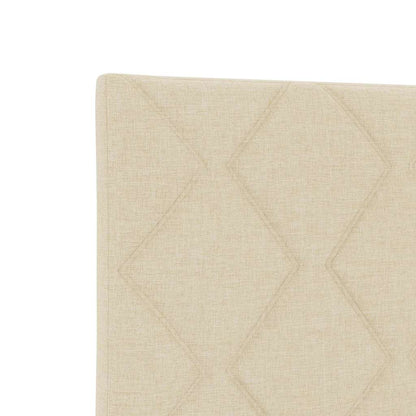 Hovedgærde Med Led -strimmellys Indstillelig Creme 100 Cm Stof - Billede 9