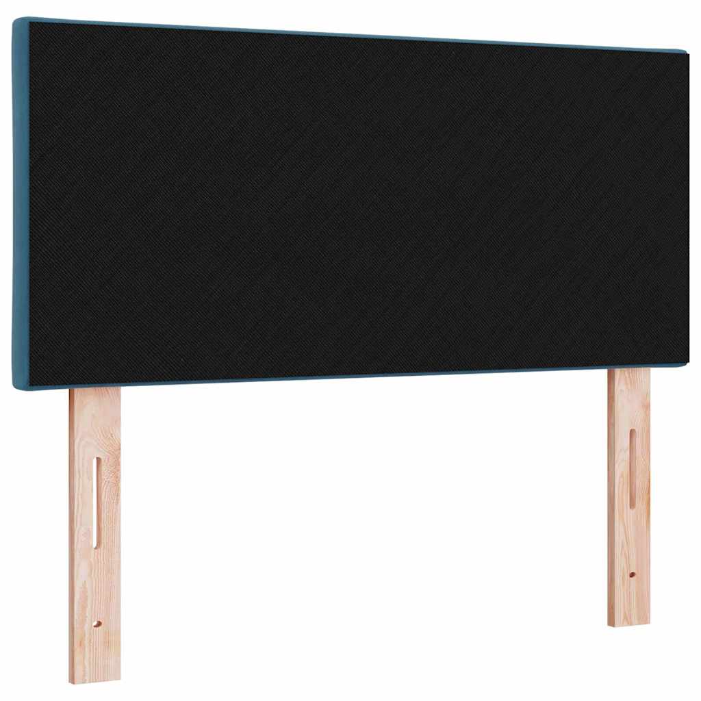 Led-sengegavl Med Led -strimmellys Mørkeblå 100 Cm Fløjl - Billede 7
