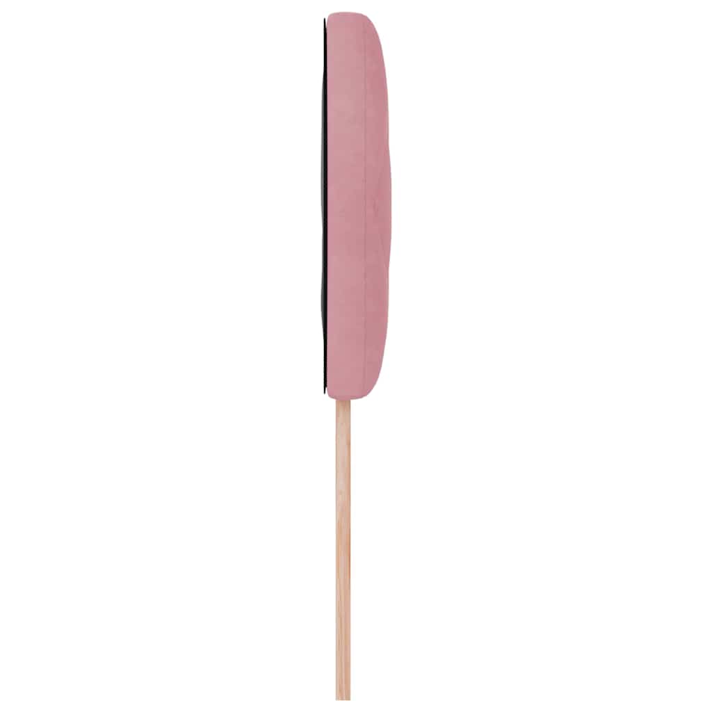 Led-sengegavl Med Led -strimmellys Lyserød 100 Cm Fløjl - Billede 7