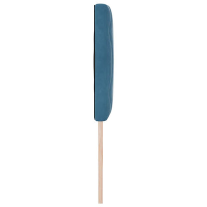 Led-sengegavl Med Led -strimmellys Mørkeblå 144 Cm Fløjl - Billede 7