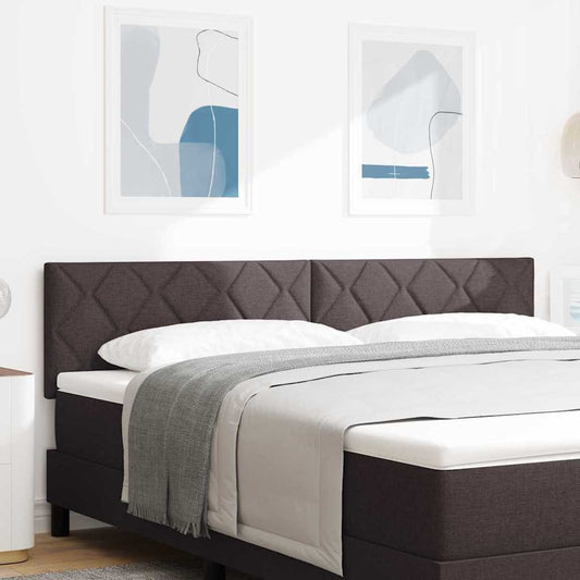 Hovedgærde Med Led -strimmellys Med Hovedgærde Brun 180 Cm Stof - Hovedbillede